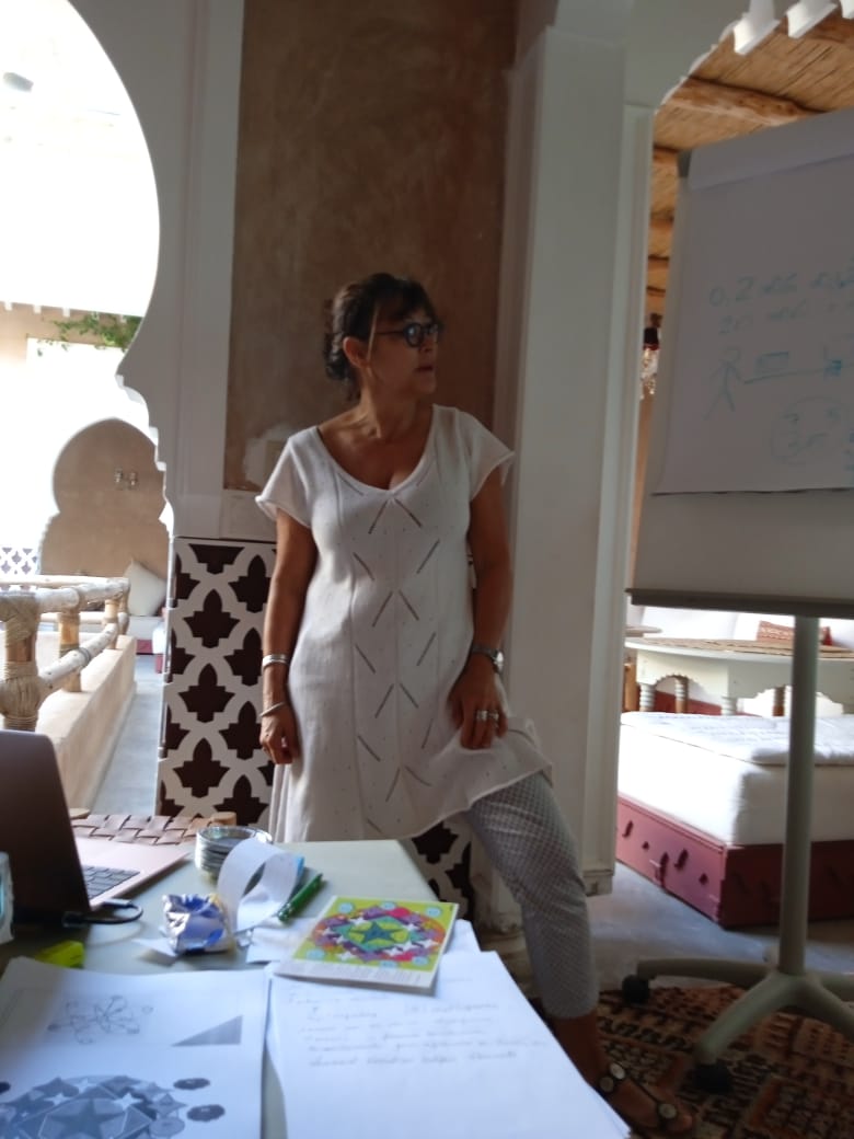 Catherine Vanham à Marrakech, formation maths 2021